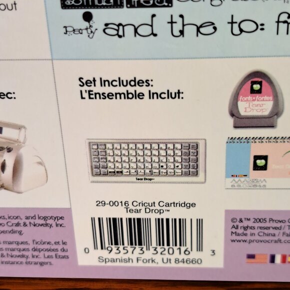 Cricut Tear Drop Cricut Die Cut - Picture 4 of 8